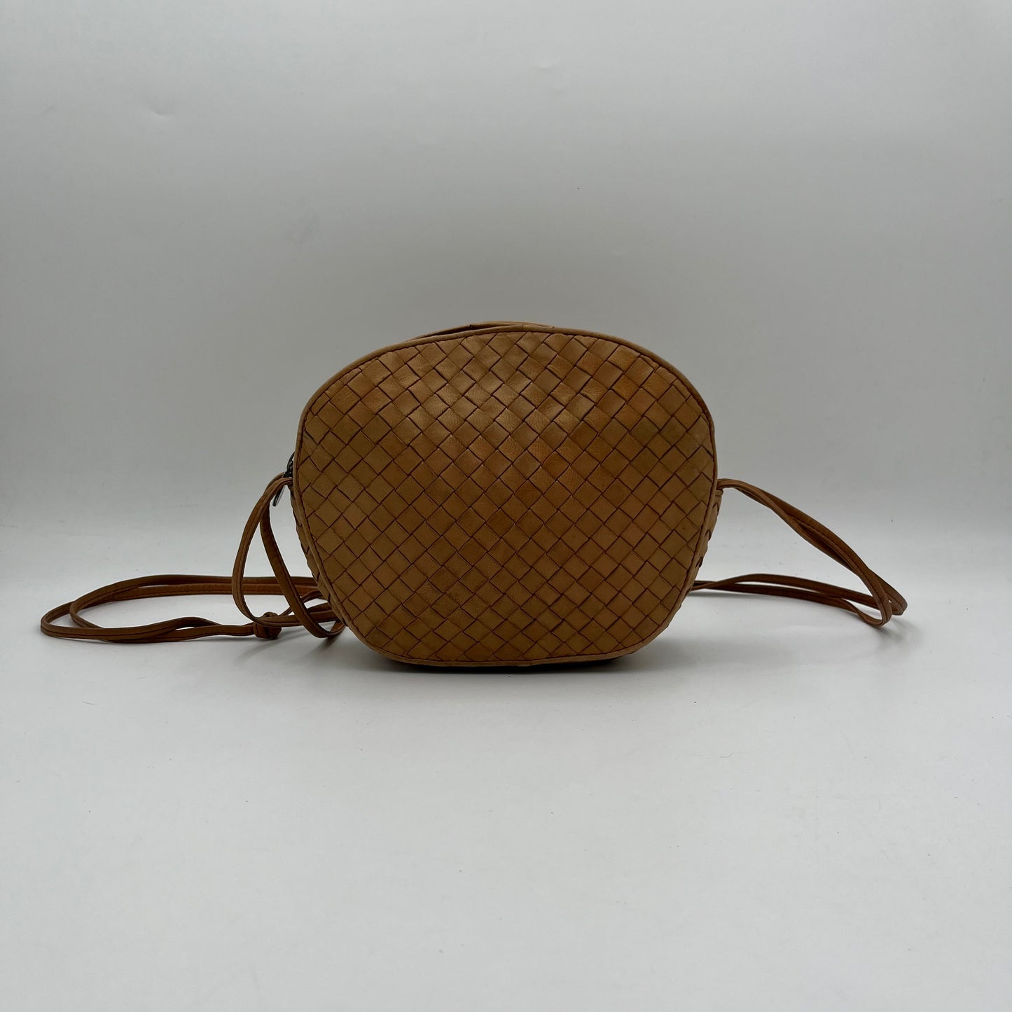 Bottega Veneta Brown Intrecciato Crossbody