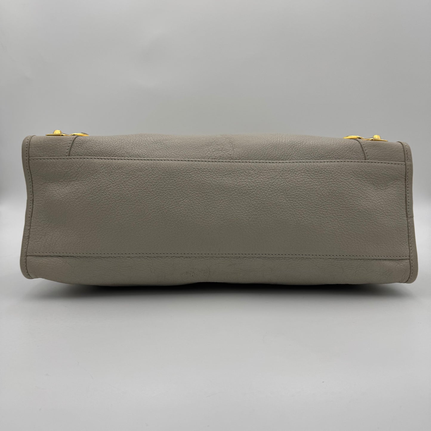 Balenciaga Light Gray Metallic Edge City GHW