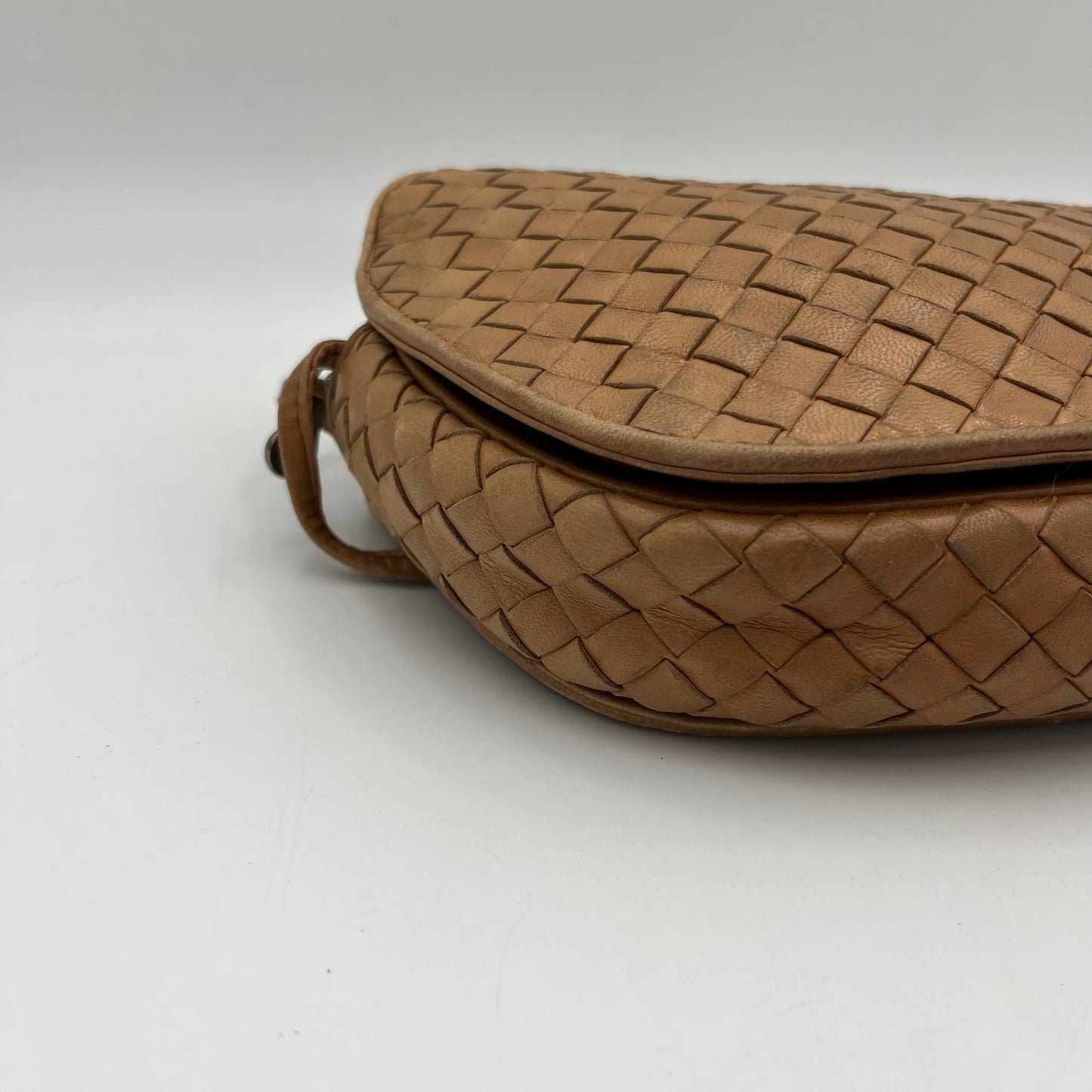 Bottega Veneta Brown Intrecciato Crossbody