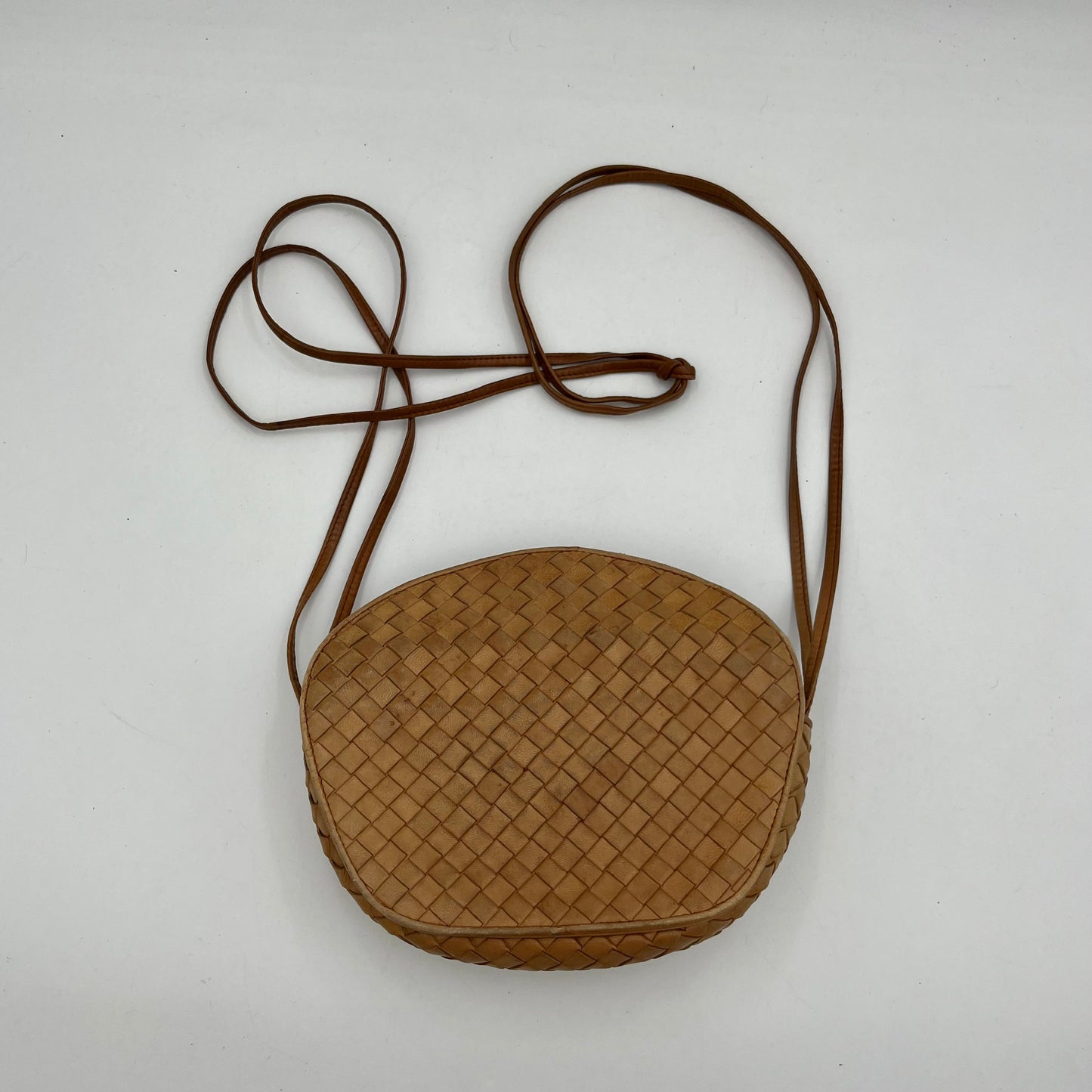 Bottega Veneta Brown Intrecciato Crossbody