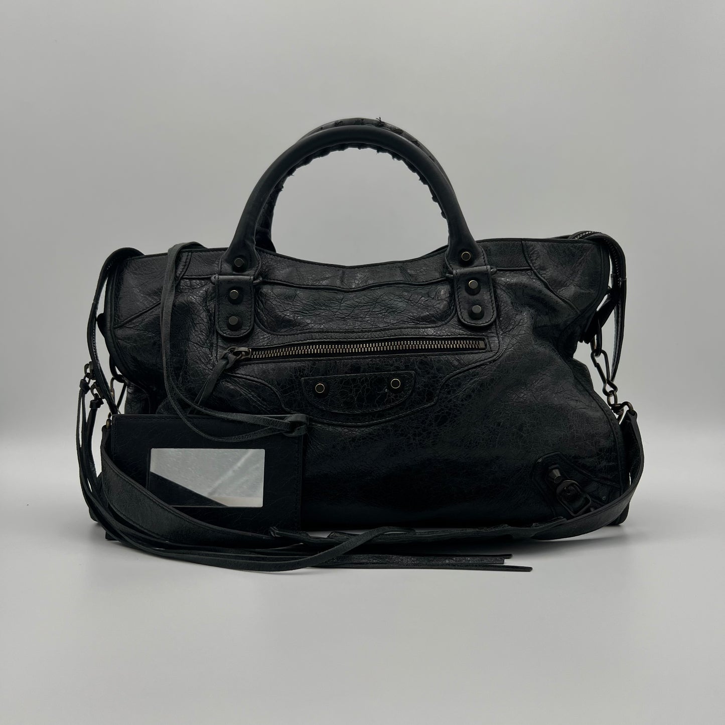 Balenciaga Black Leather Classic City