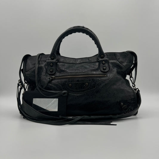 Balenciaga Black Leather Classic City