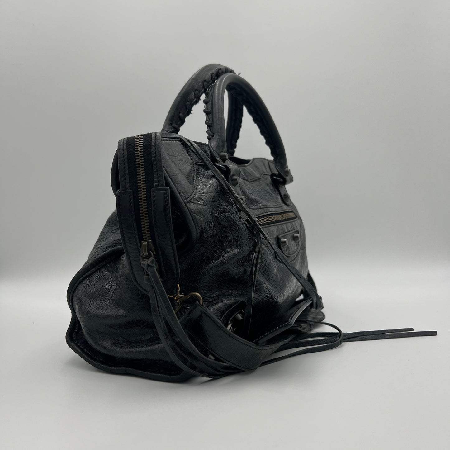 Balenciaga Black Leather Classic City