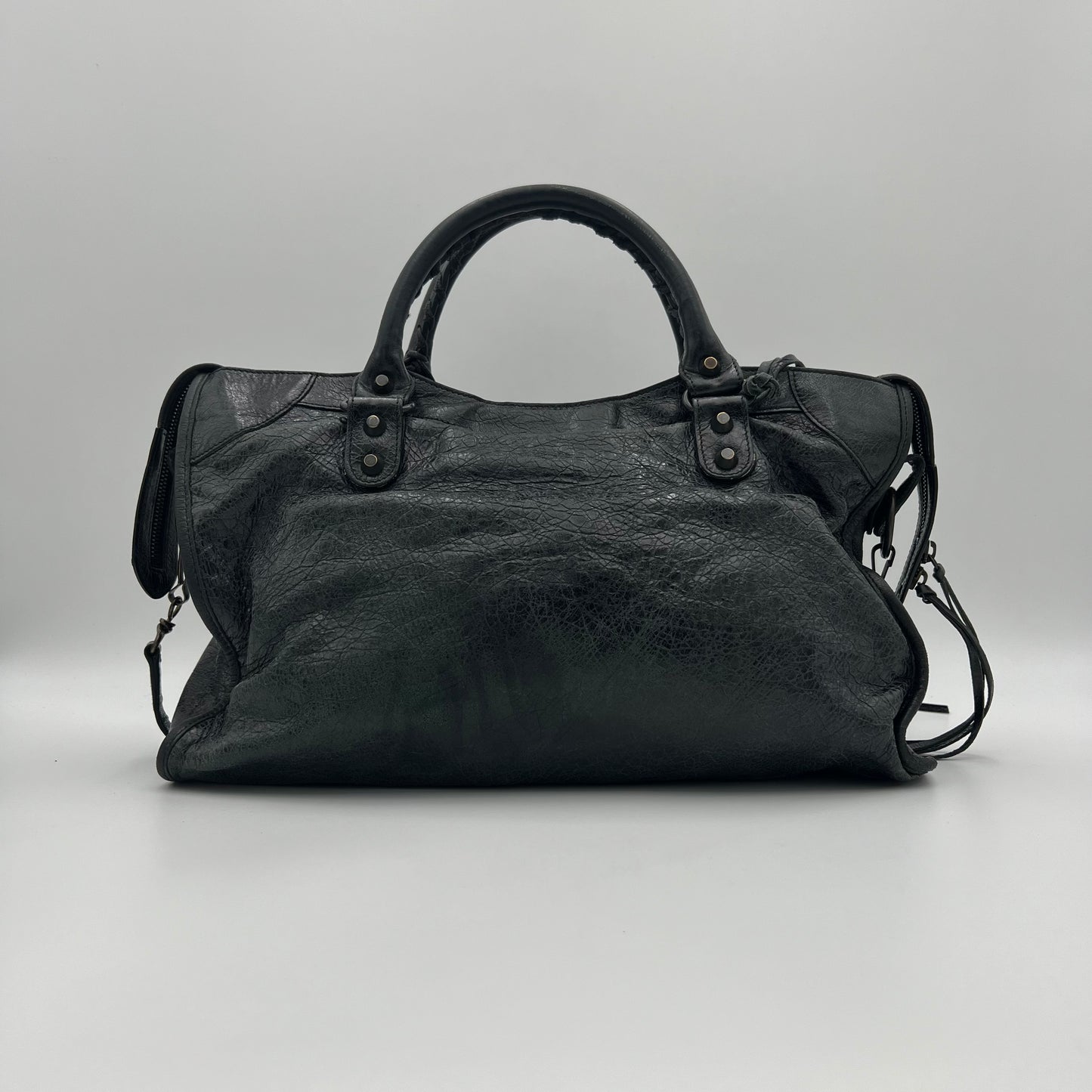 Balenciaga Black Leather Classic City