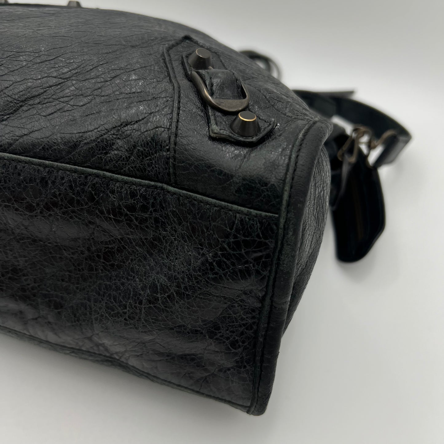 Balenciaga Black Leather Classic City
