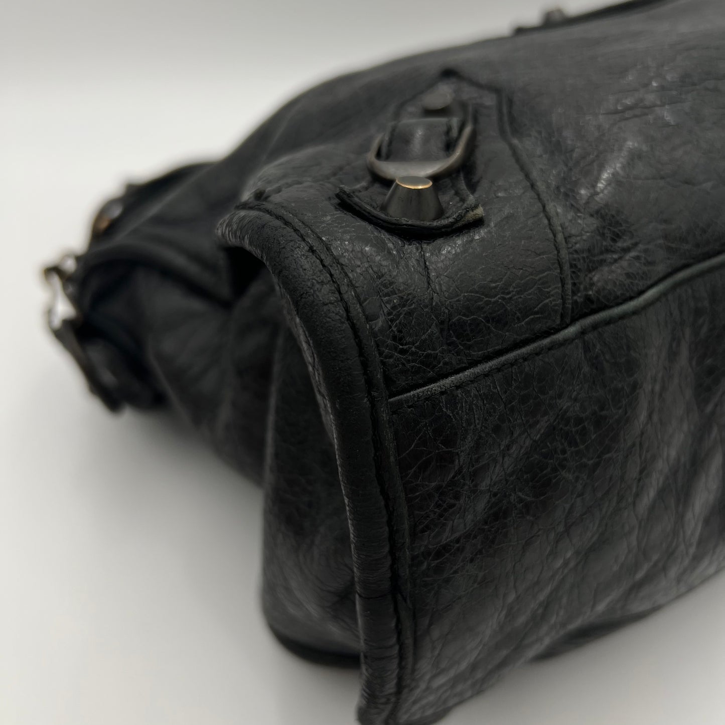 Balenciaga Black Leather Classic City