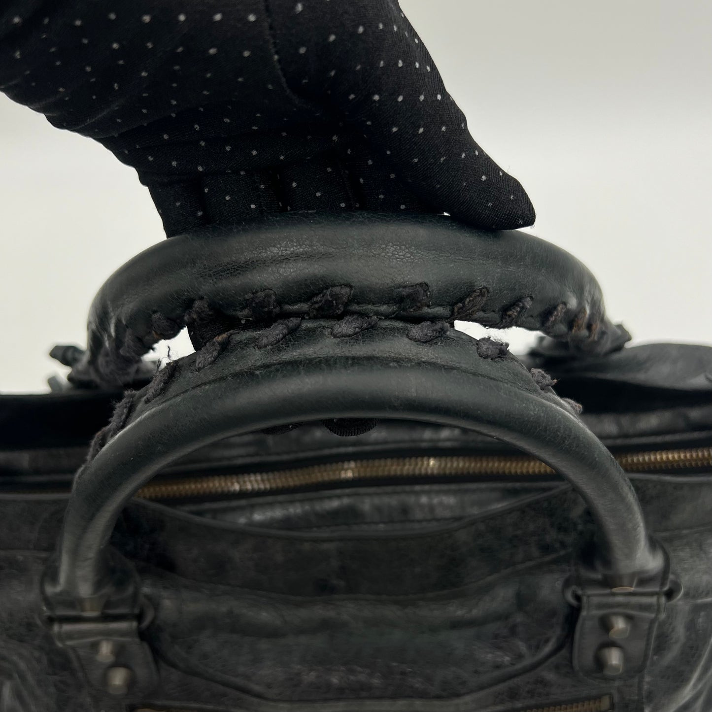 Balenciaga Black Leather Classic City