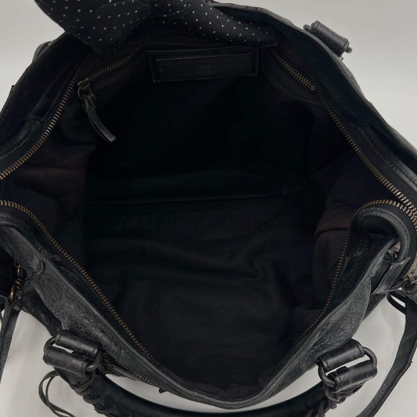 Balenciaga Black Leather Classic City