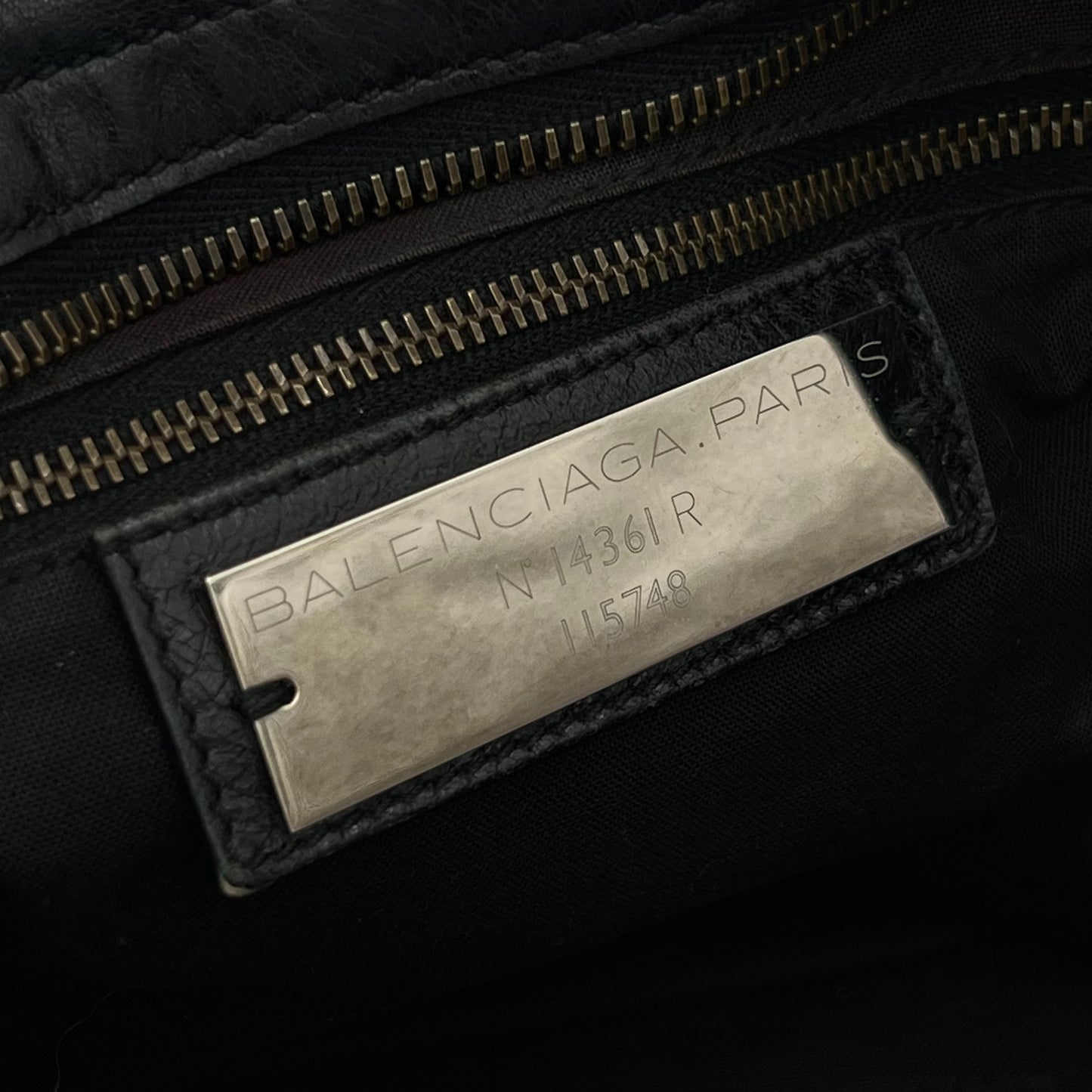 Balenciaga Black Leather Classic City