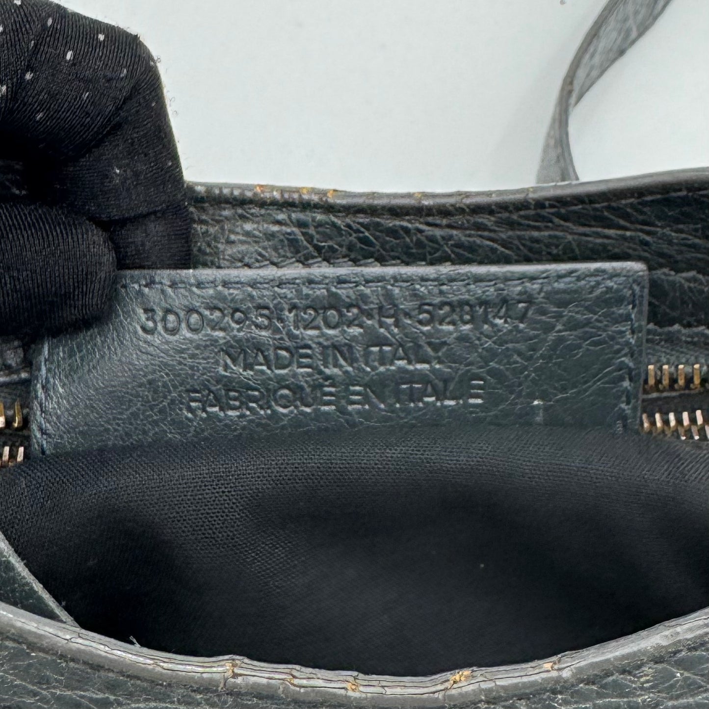 Balenciaga Gray Leather Classic Mini City