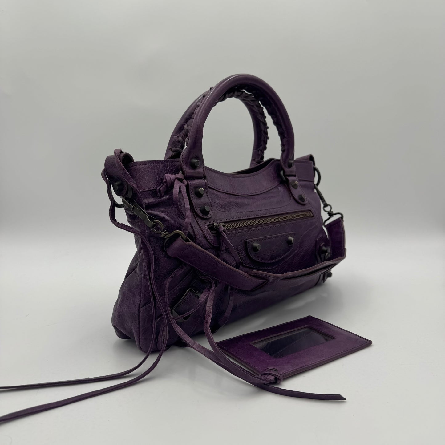 Balenciaga Violet Leather Classic First