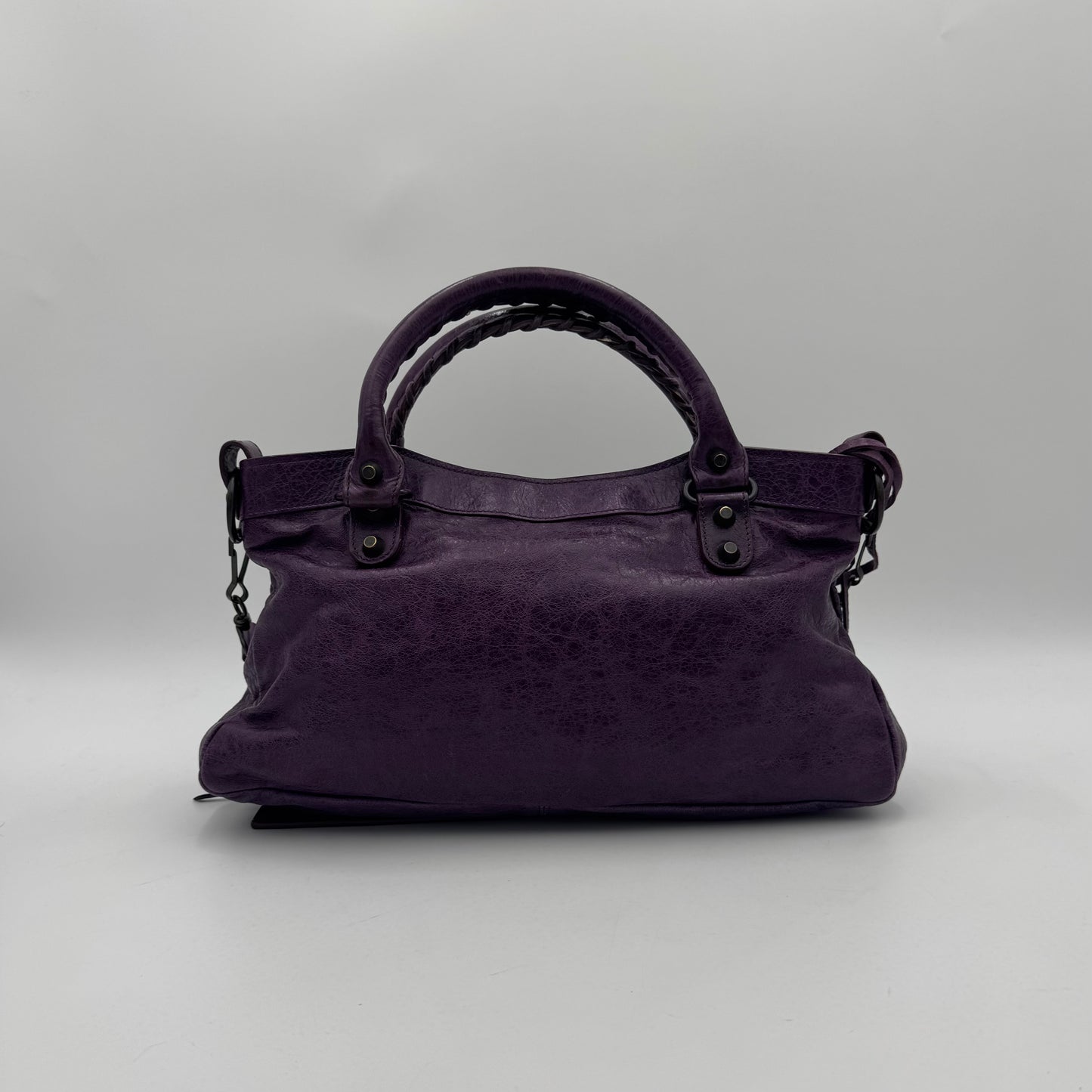 Balenciaga Violet Leather Classic First