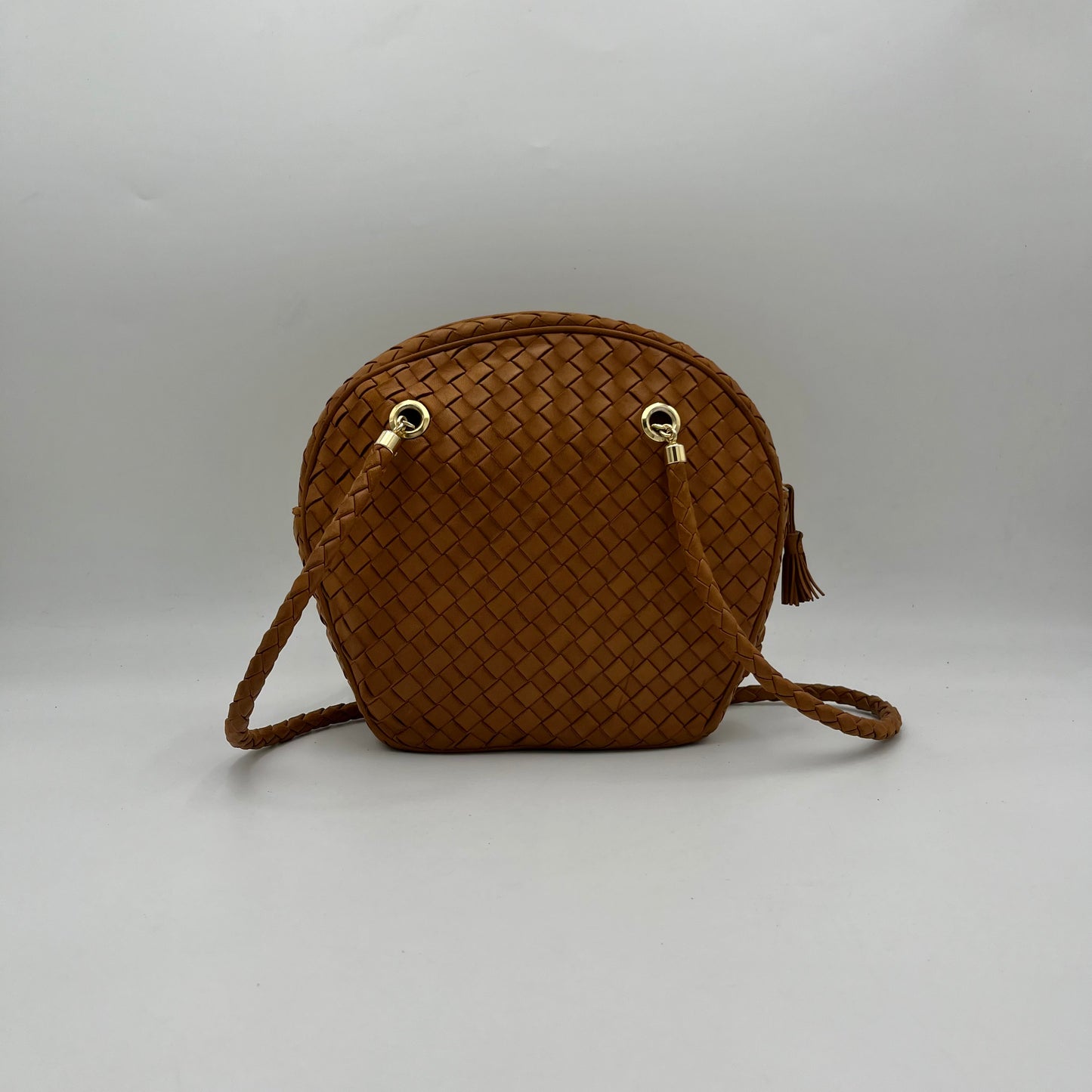 Bottega Veneta Brown Intrecciato Round Sling