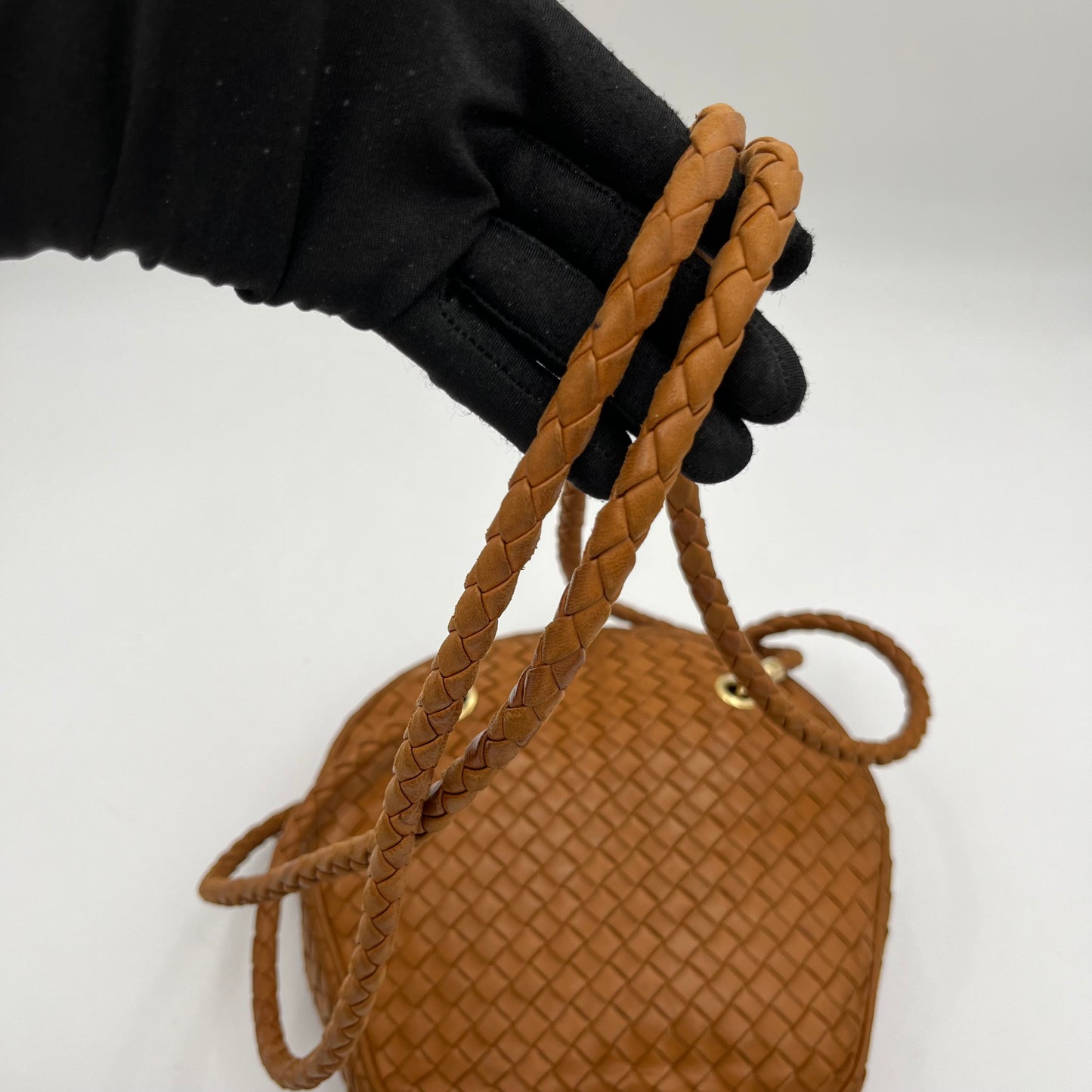 Bottega Veneta Brown Intrecciato Round Sling