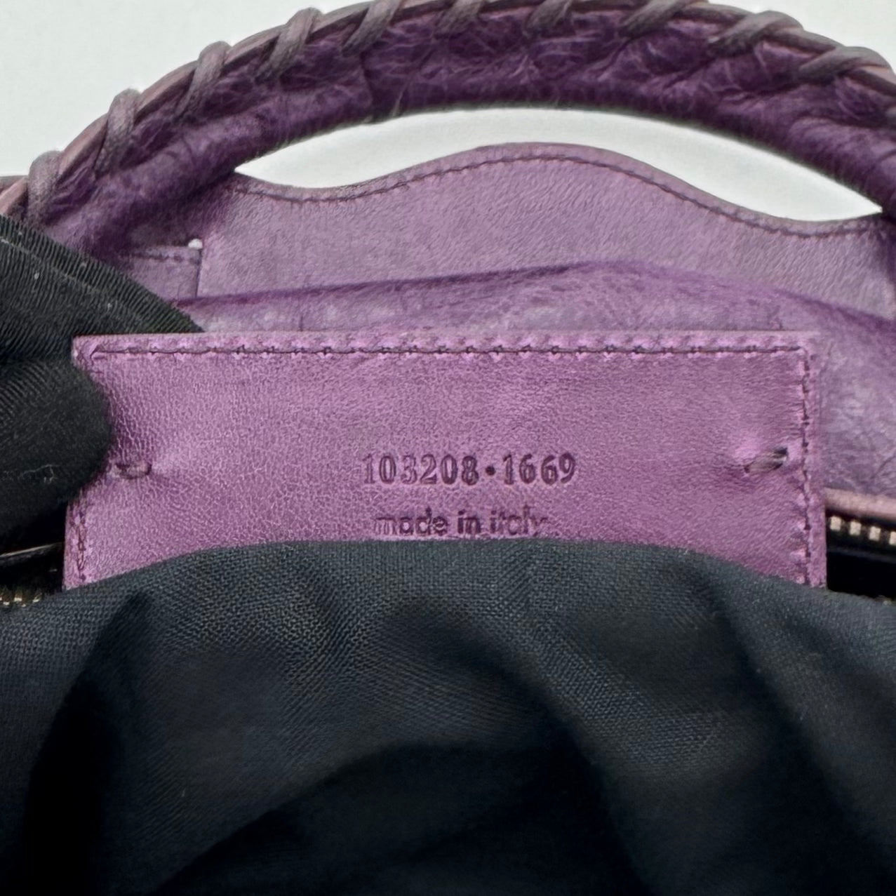 Balenciaga Violet Leather Classic First