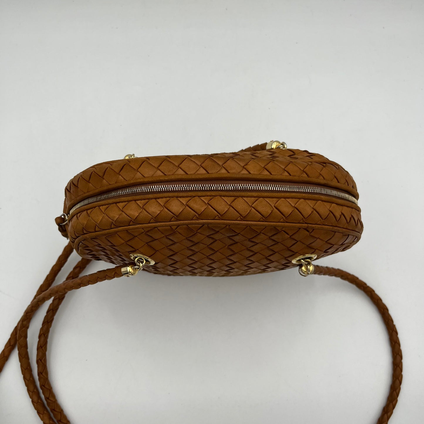 Bottega Veneta Brown Intrecciato Round Sling