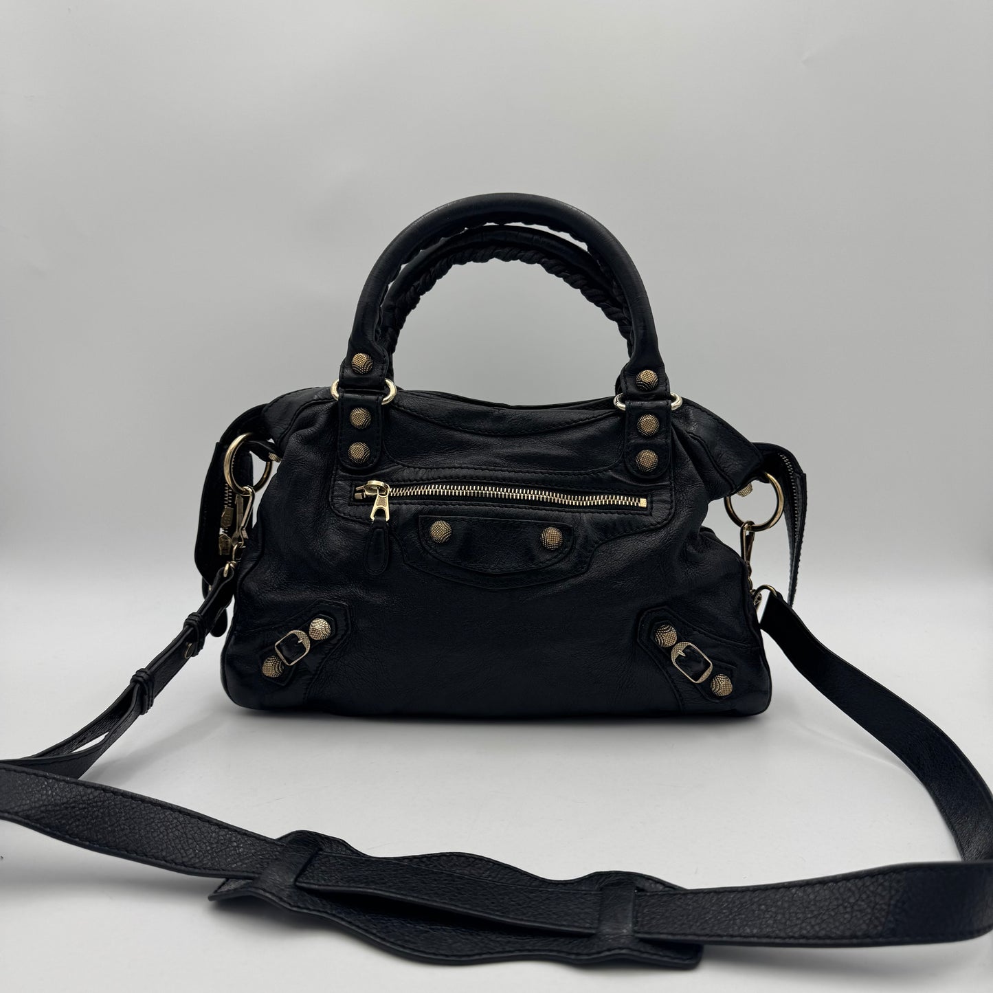 Balenciaga Black Leather Giant 12 Hardware Town (2019)