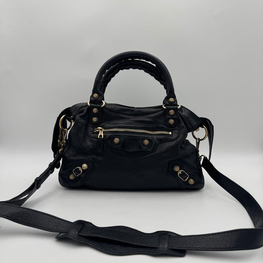 Balenciaga Black Leather Giant 12 Hardware Town (2019)