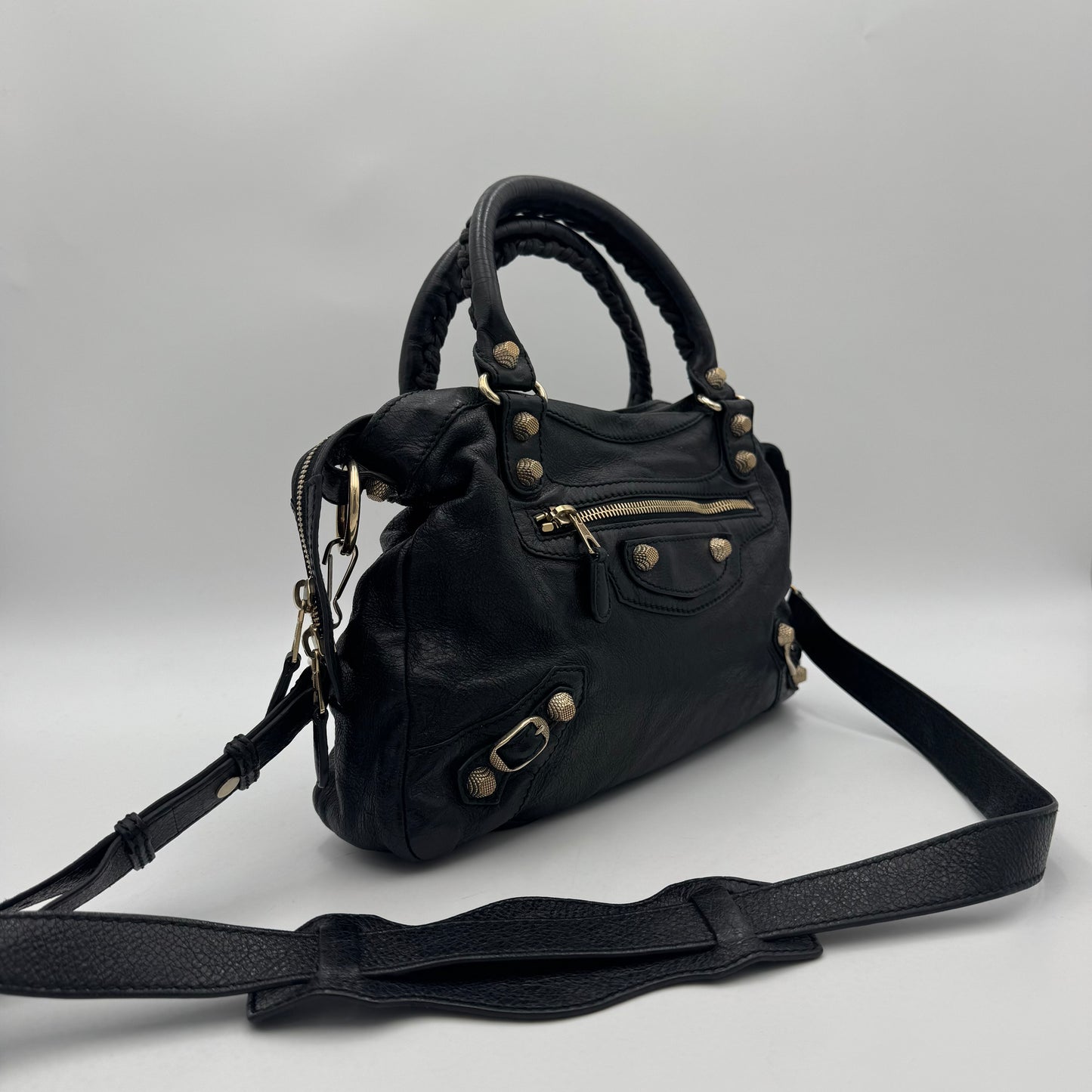 Balenciaga Black Leather Giant 12 Hardware Town (2019)