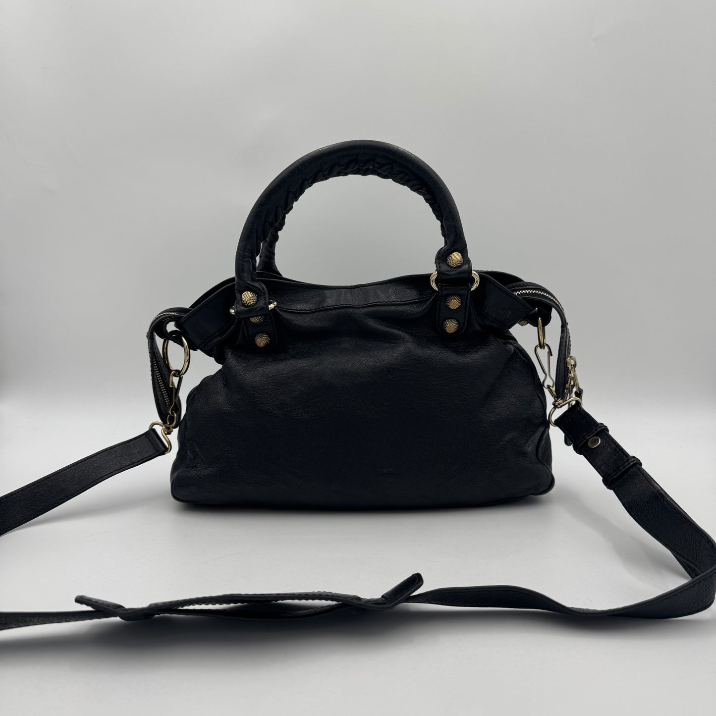 Balenciaga Black Leather Giant 12 Hardware Town (2019)