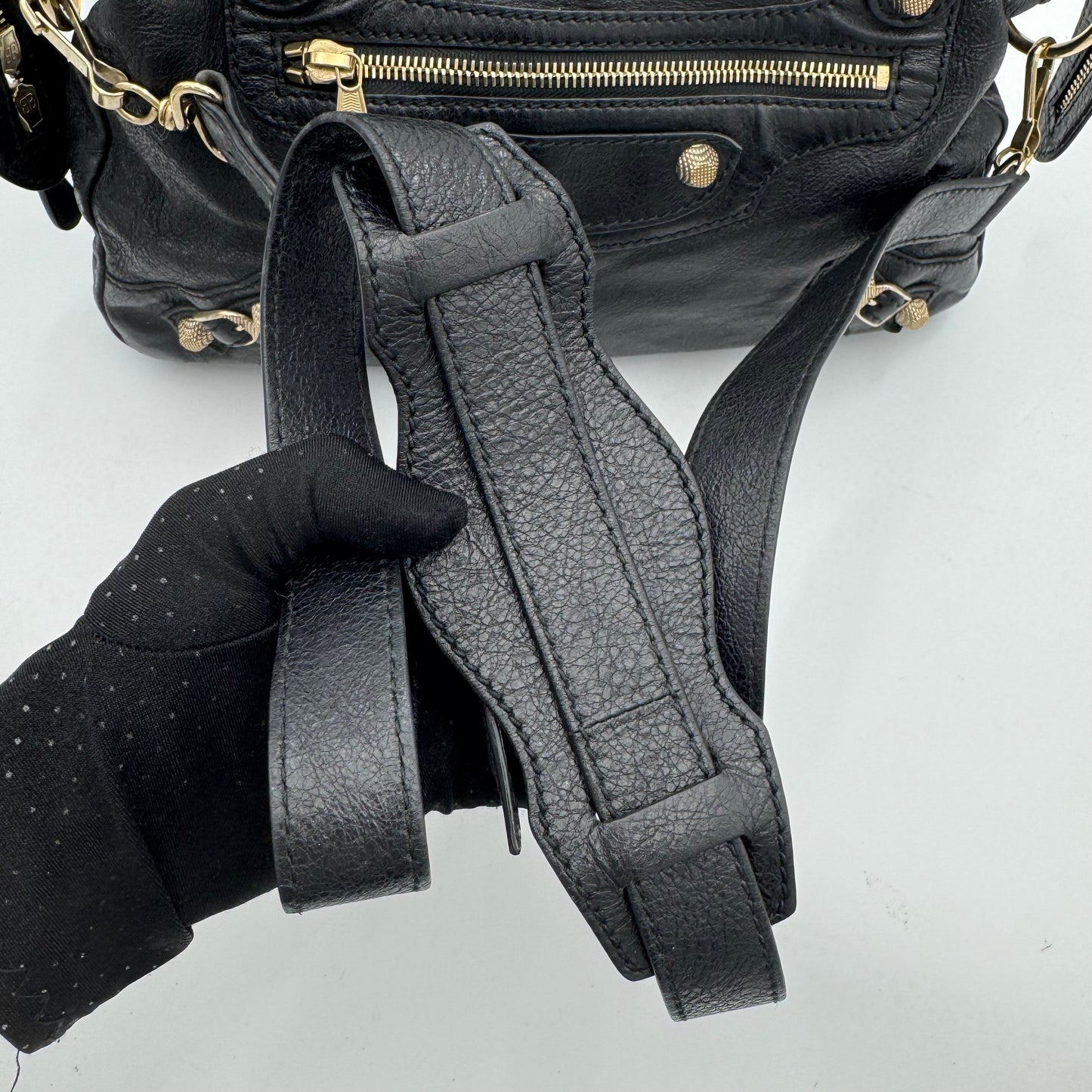 Balenciaga Black Leather Giant 12 Hardware Town (2019)