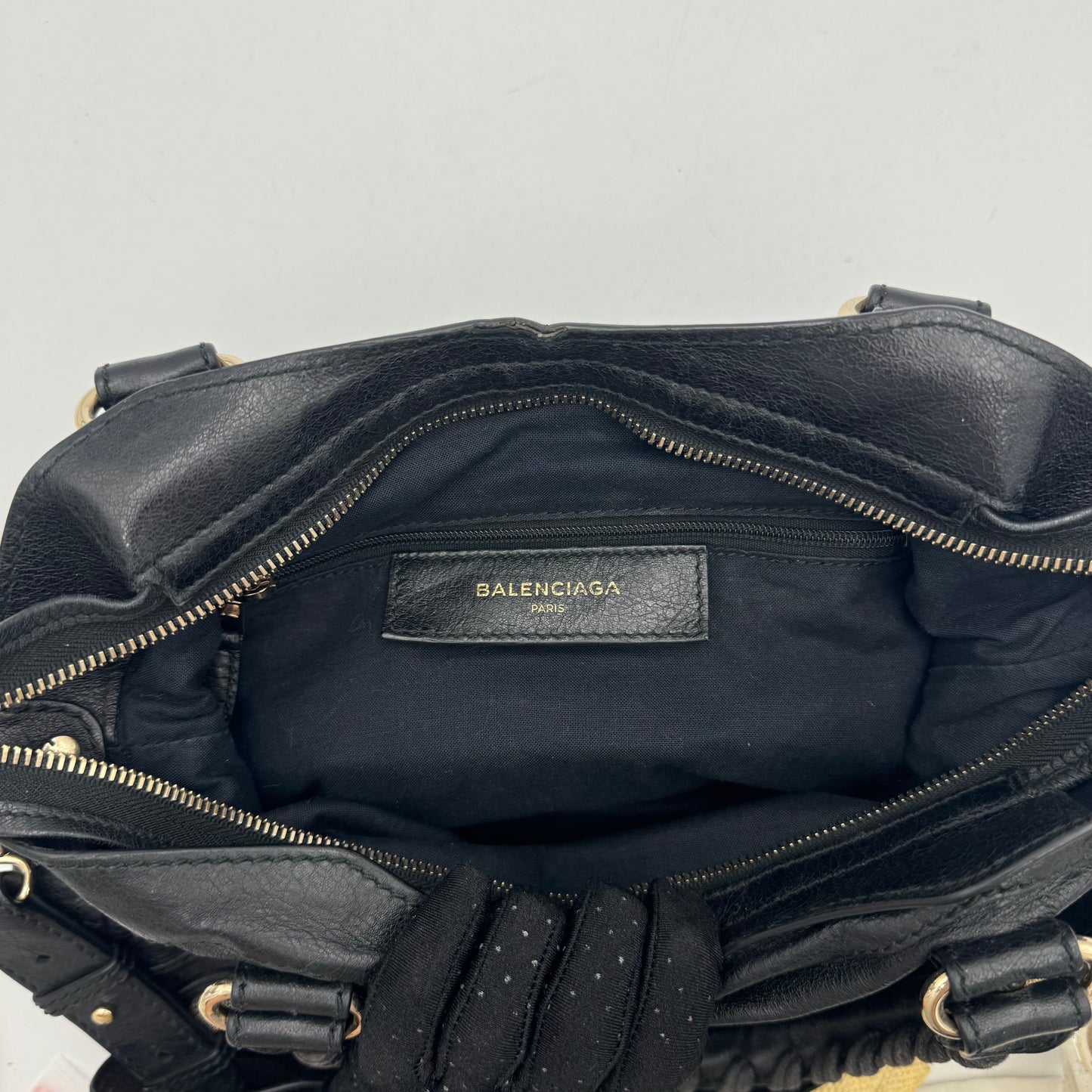 Balenciaga Black Leather Giant 12 Hardware Town (2019)