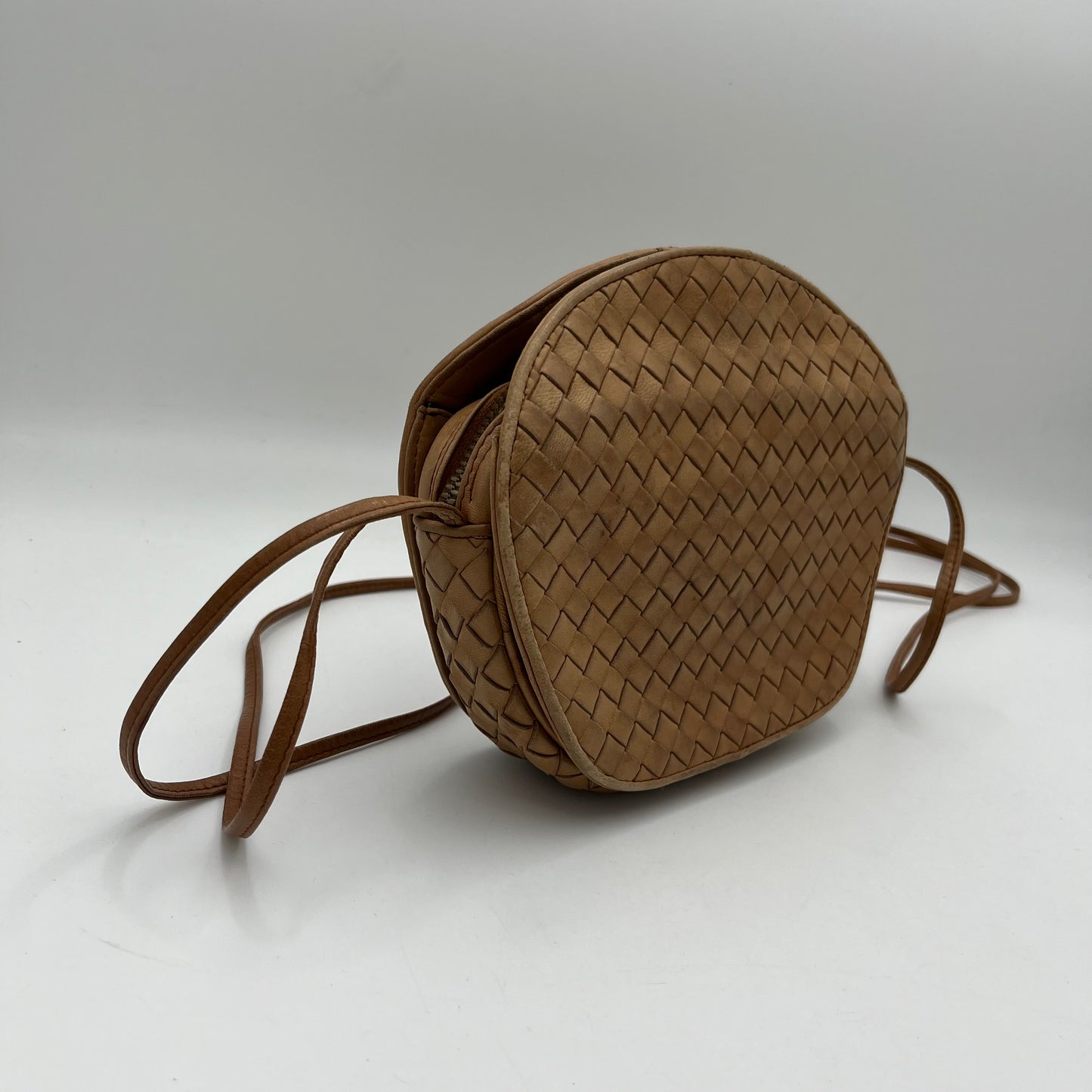 Bottega Veneta Brown Intrecciato Crossbody