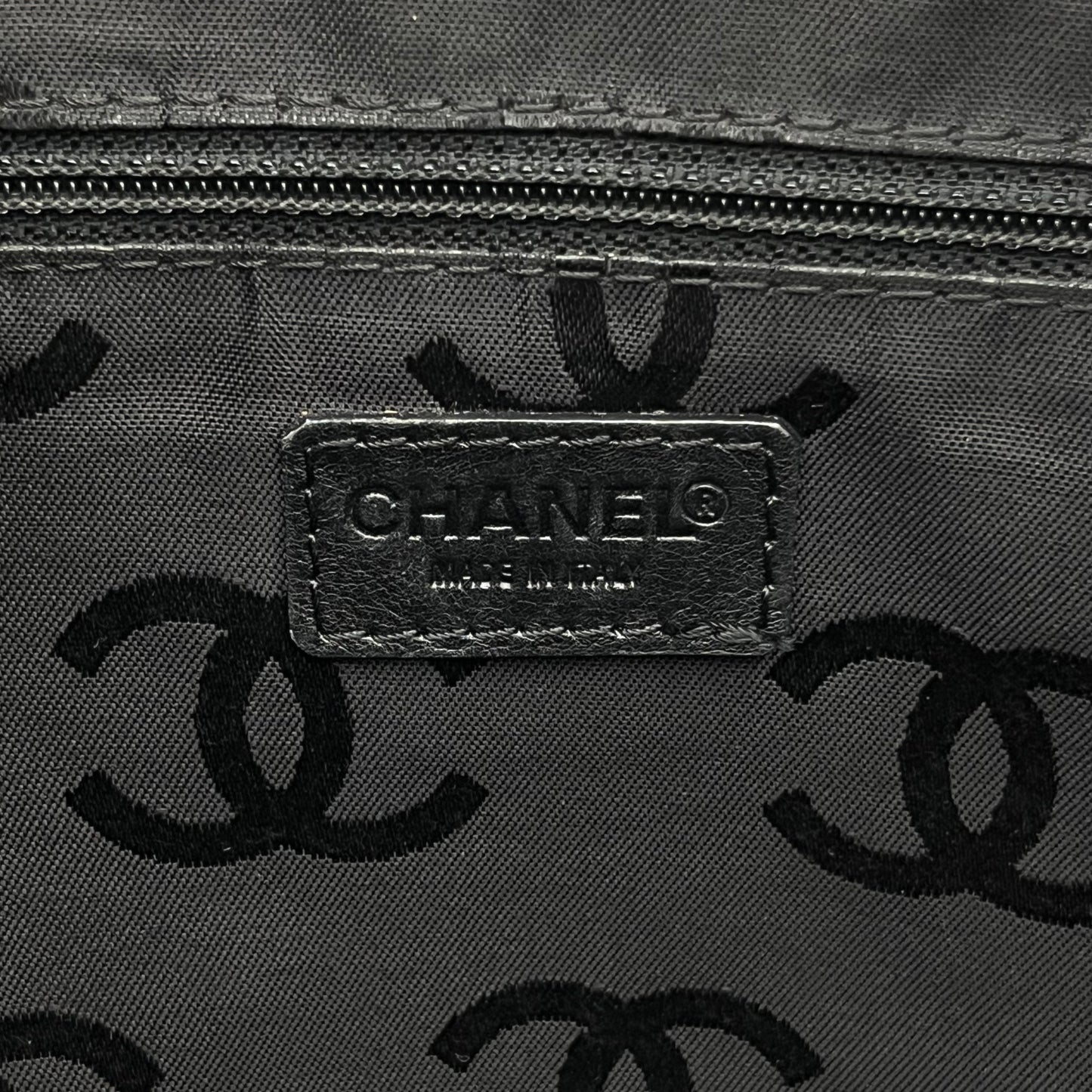 Chanel Black Leather Wildstitch Handbag