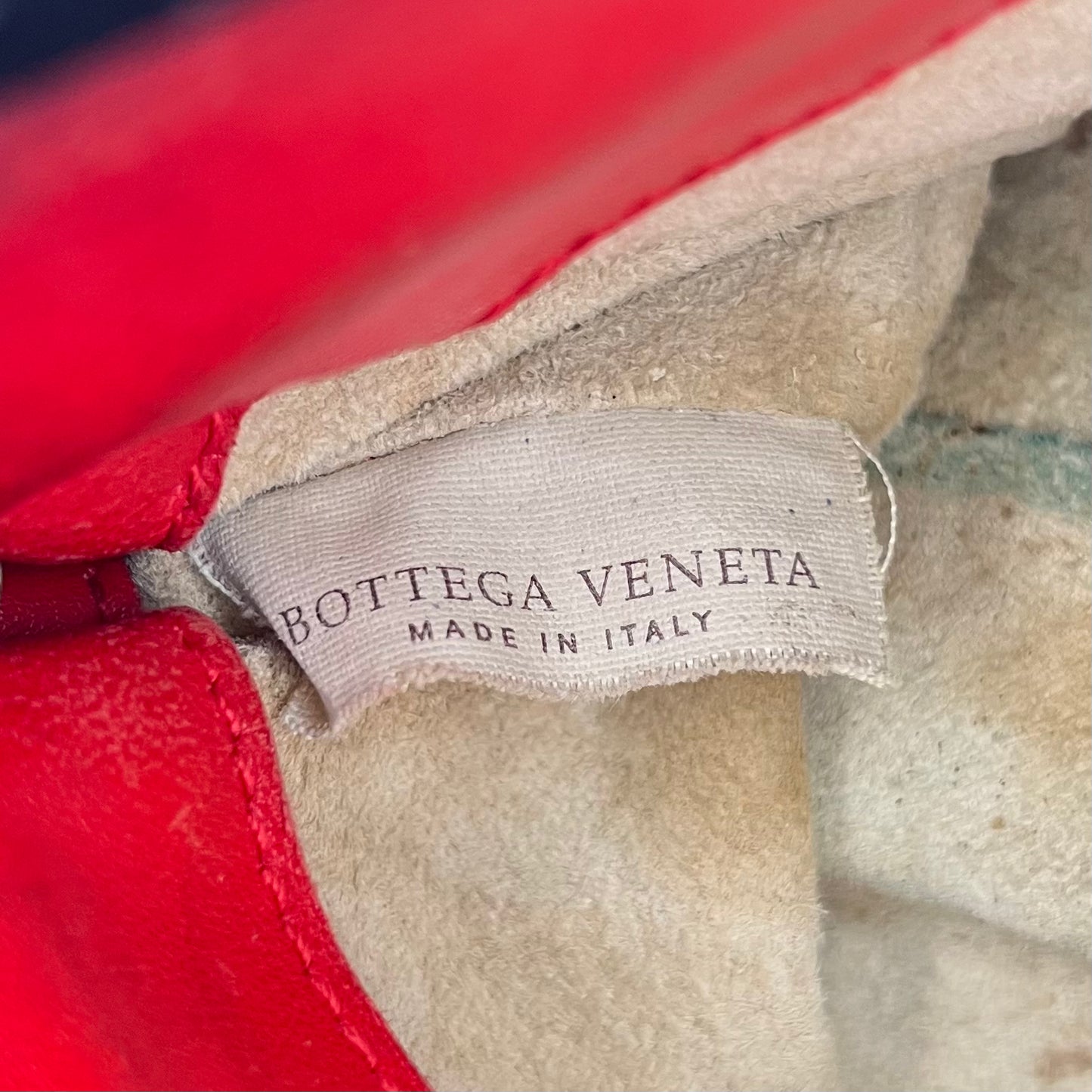 Bottega Veneta Red Intrecciato Pochette