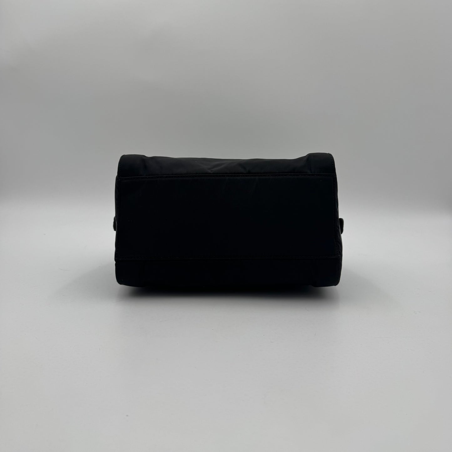 Prada Black Nylon Chain Mini Boston