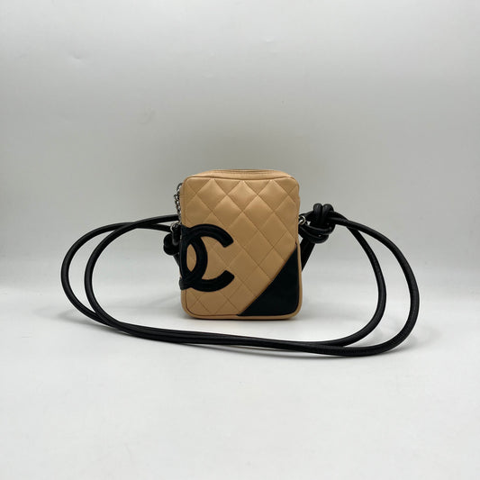 Chanel Cambon Ligne Beige Calfskin Crossbody