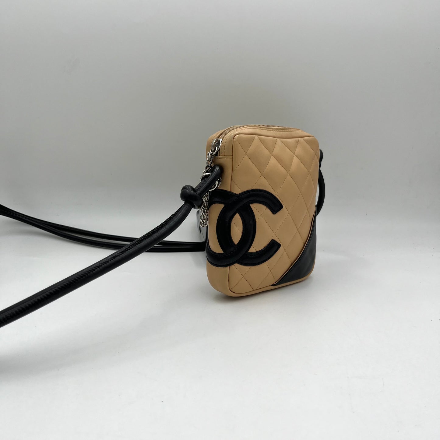 Chanel Cambon Ligne Beige Calfskin Crossbody