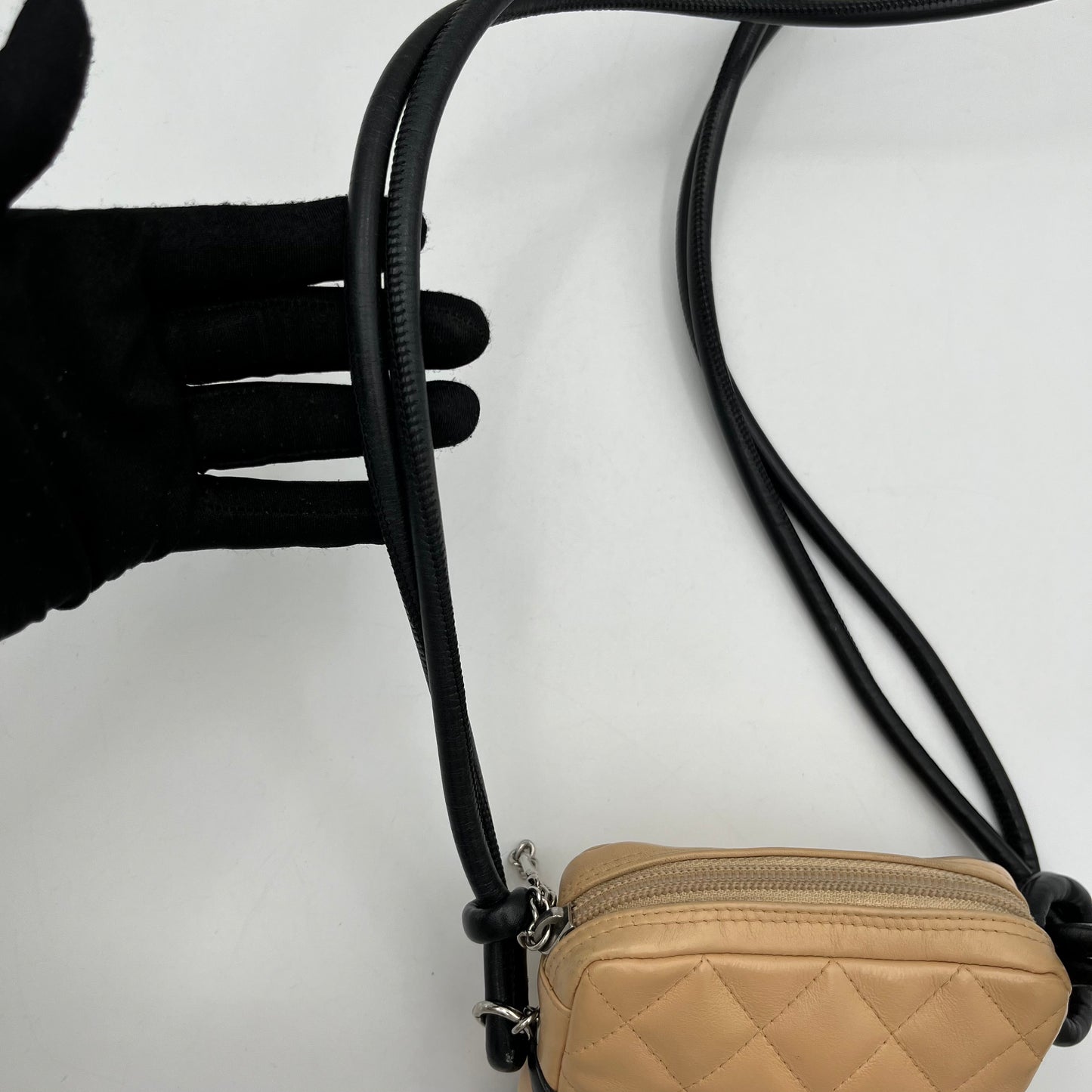 Chanel Cambon Ligne Beige Calfskin Crossbody