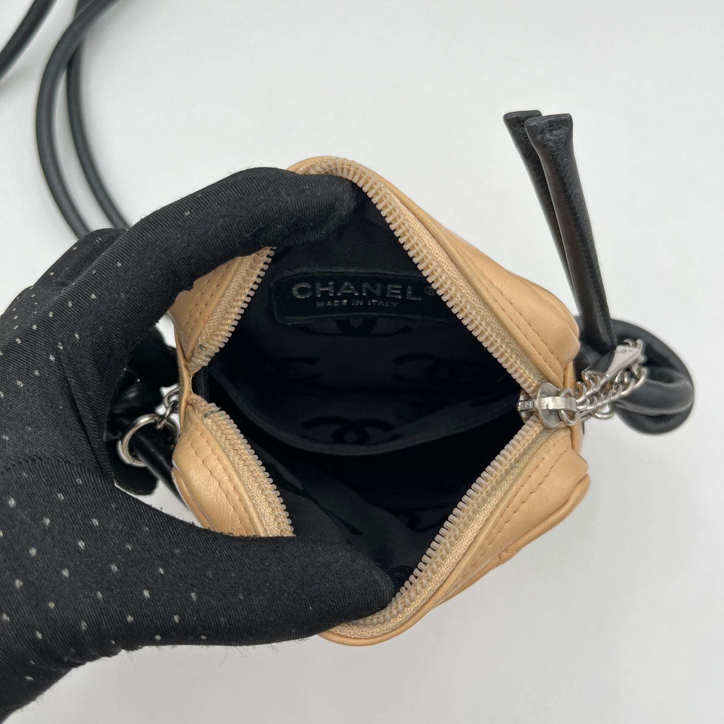 Chanel Cambon Ligne Beige Calfskin Crossbody