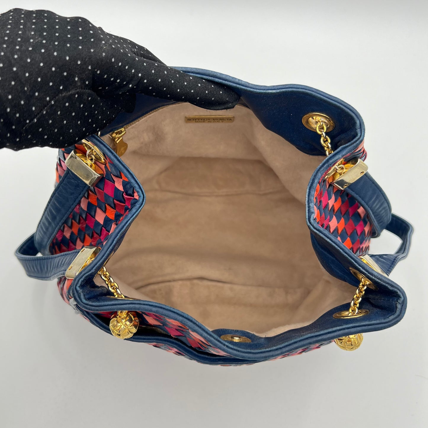 Bottega Veneta Multicolor Intrecciato Hobo Shoulder Sling Bag