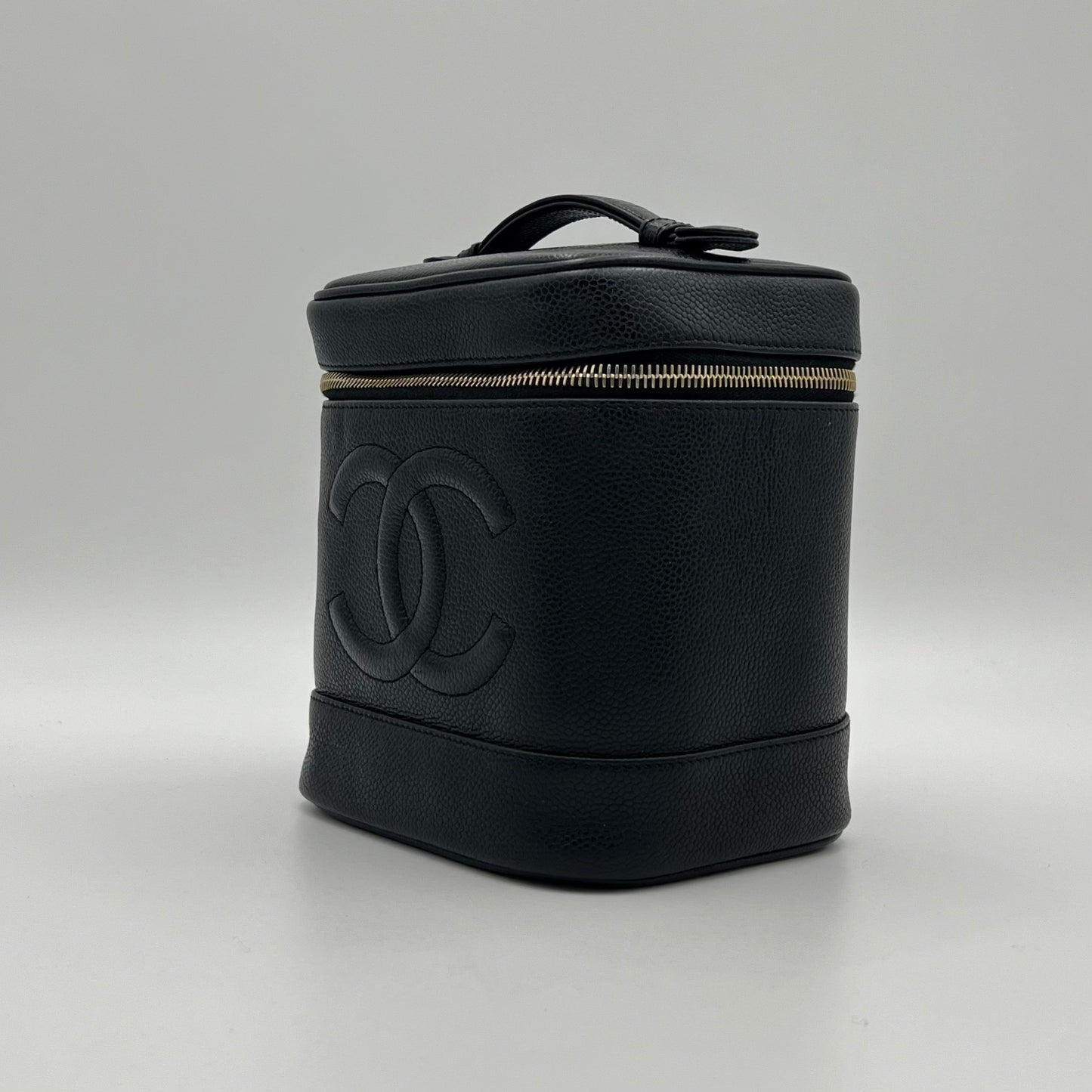 Chanel Black Caviar Timeless CC Vanity