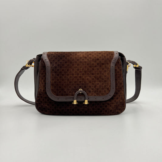 Gucci Vintage Interlocking G Horsebit 19 Leather Box Shoulder Bag