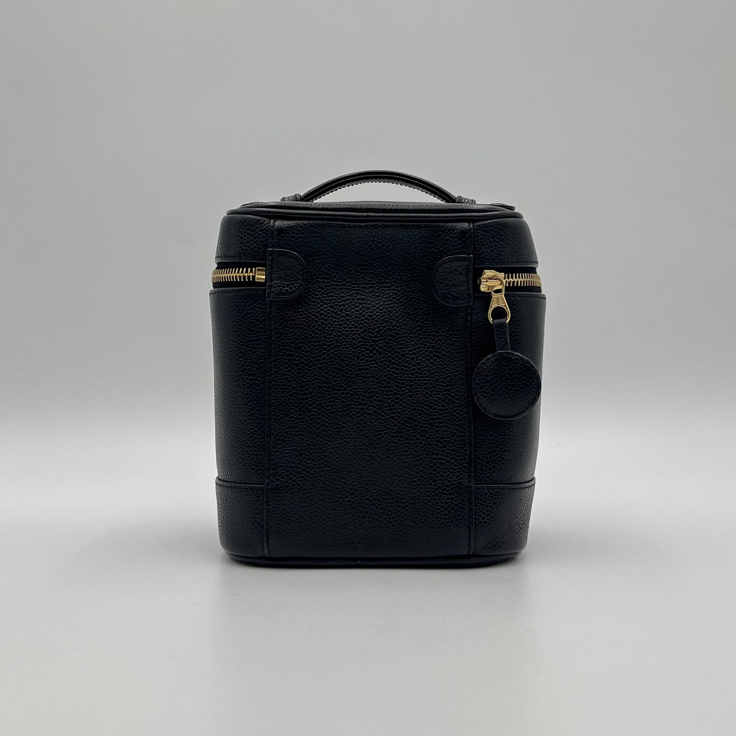 Chanel Black Caviar Timeless CC Vanity