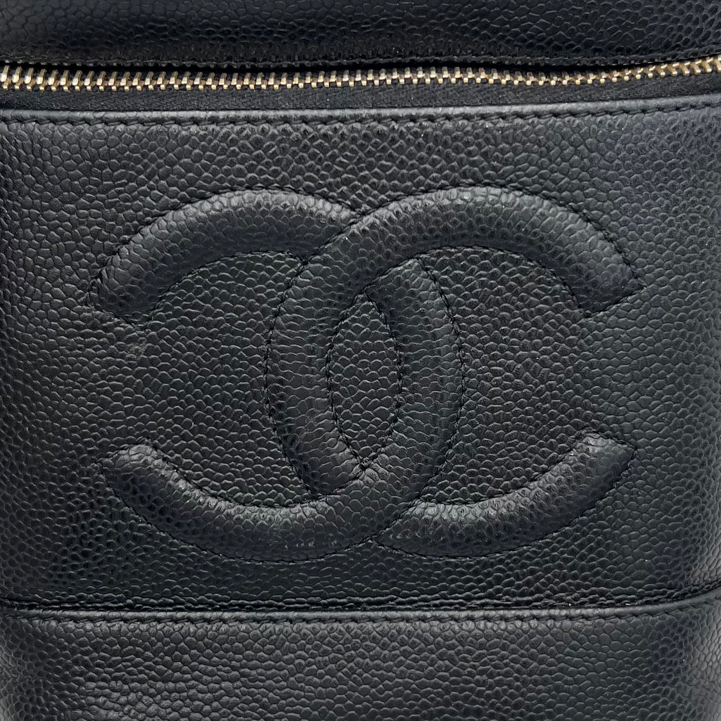 Chanel Black Caviar Timeless CC Vanity