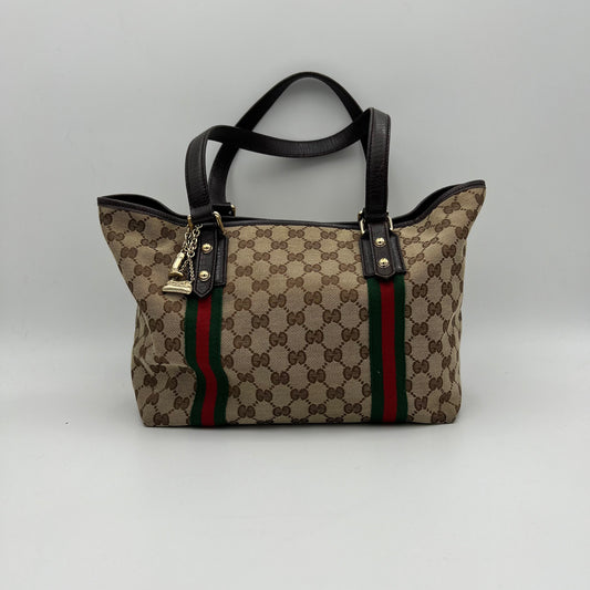 Gucci Monogram Canvas Sherryline Tote Bag