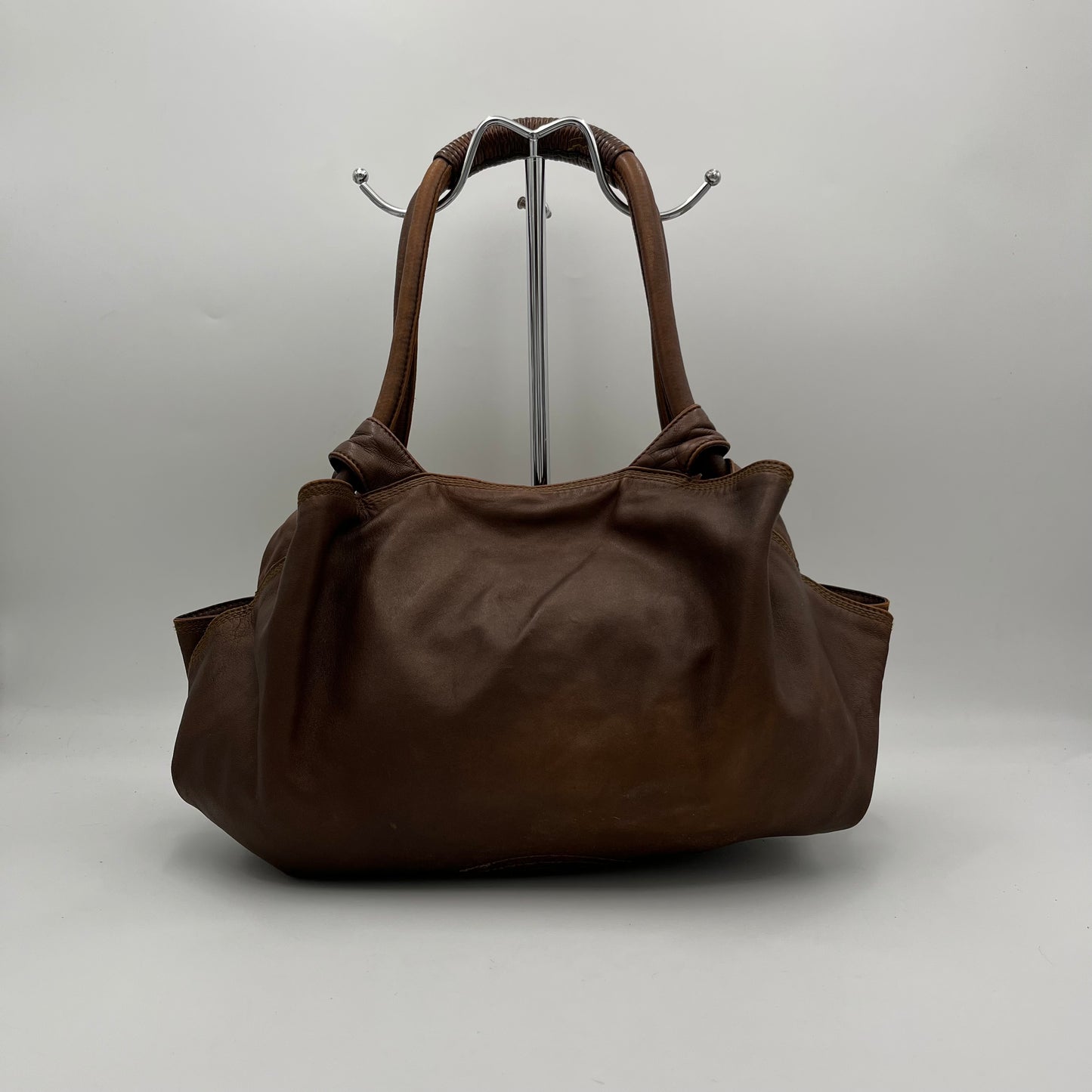 Loewe Brown Nappa Aire Leather Handbag