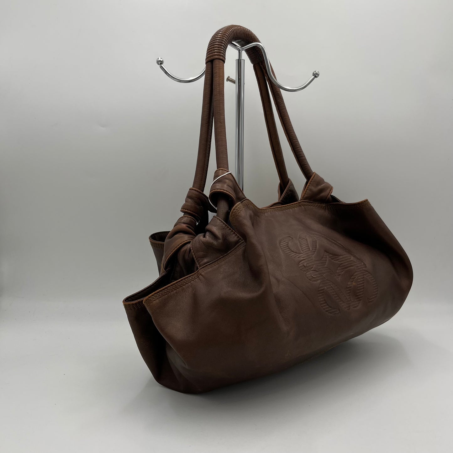 Loewe Brown Nappa Aire Leather Handbag