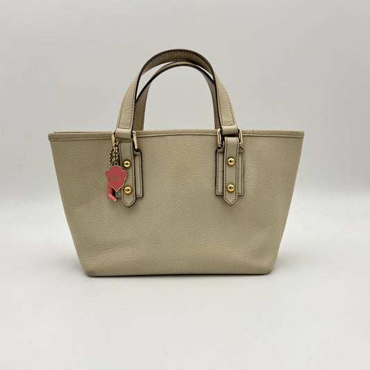 Gucci White Leather Mini Tote