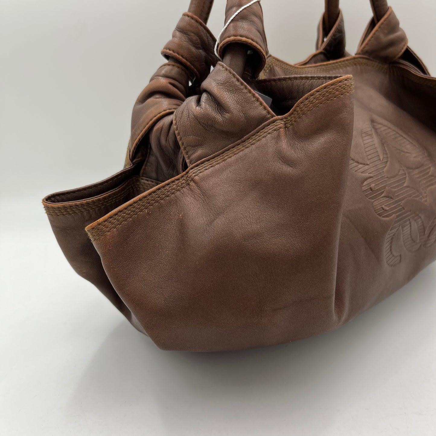 Loewe Brown Nappa Aire Leather Handbag