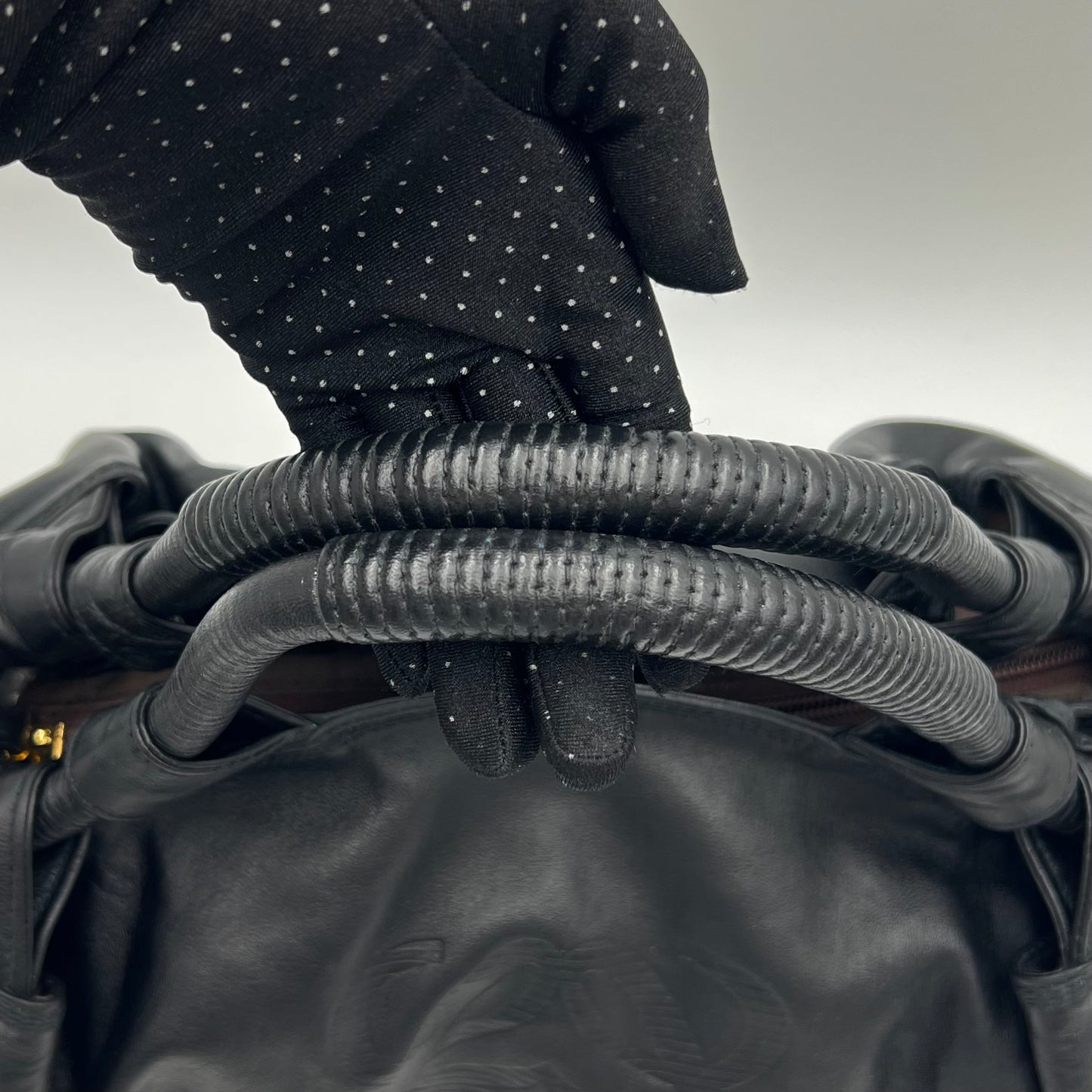 Loewe Black Anagram Nappa Aire Handbag