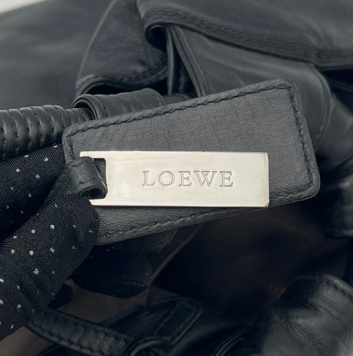 Loewe Black Anagram Nappa Aire Handbag