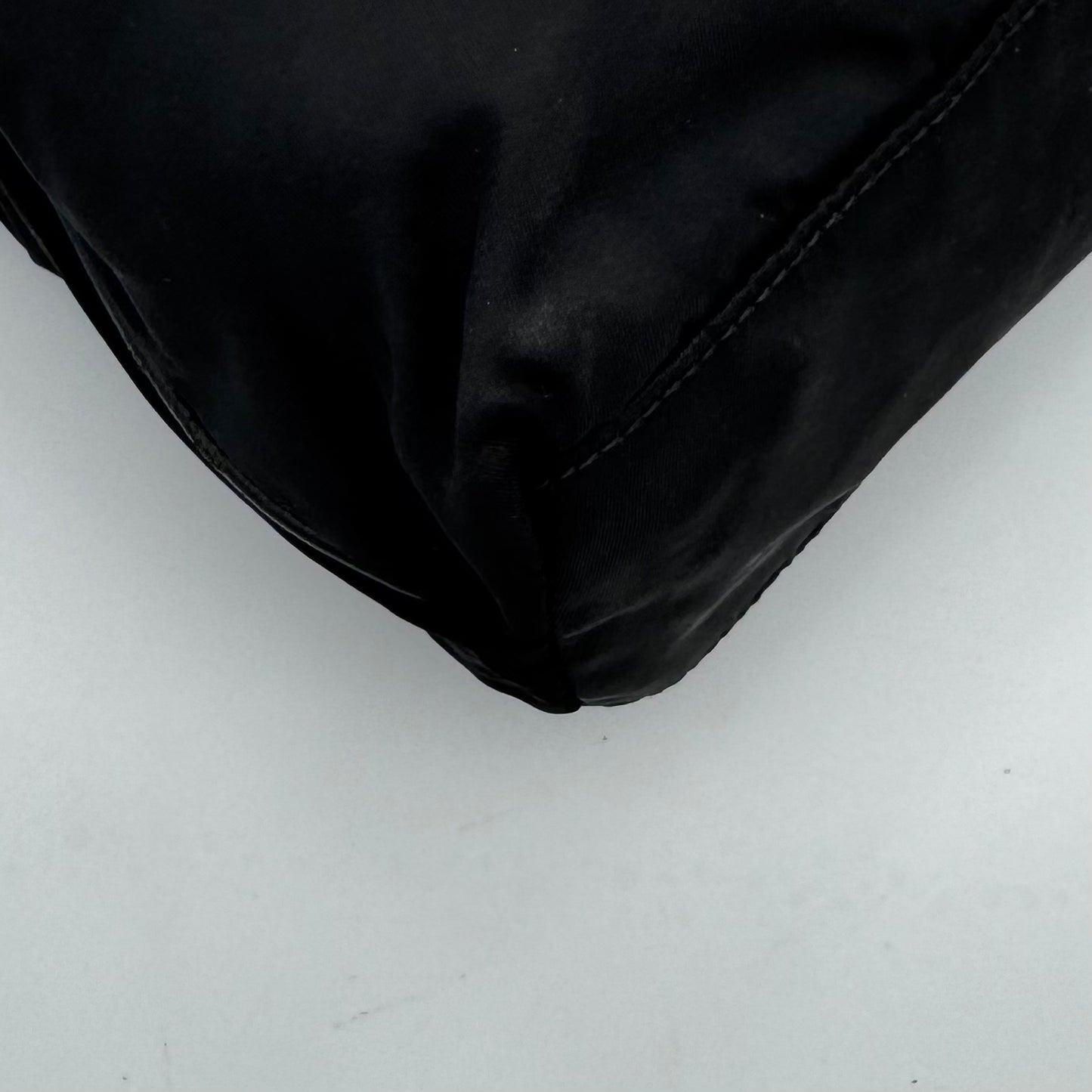 Prada Black Nylon and Leather Shoulder Bag GHW