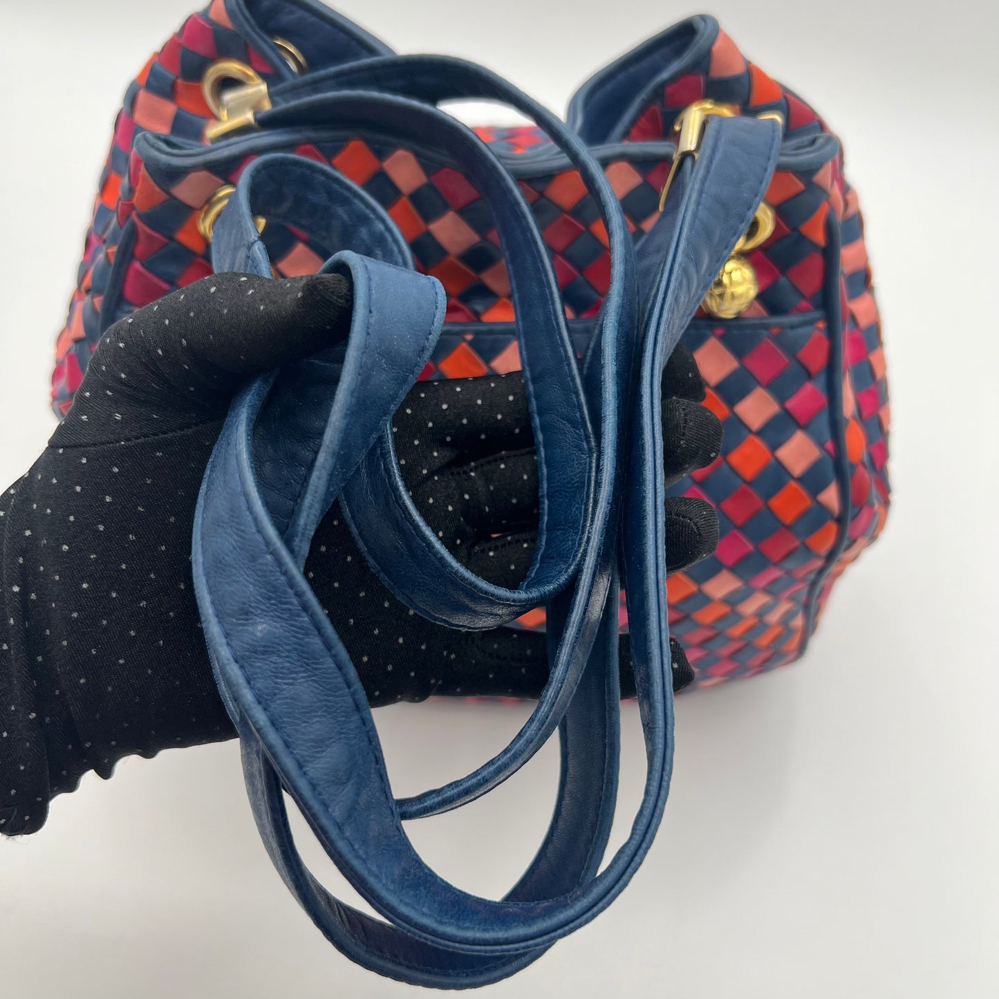 Bottega Veneta Multicolor Intrecciato Hobo Shoulder Sling Bag
