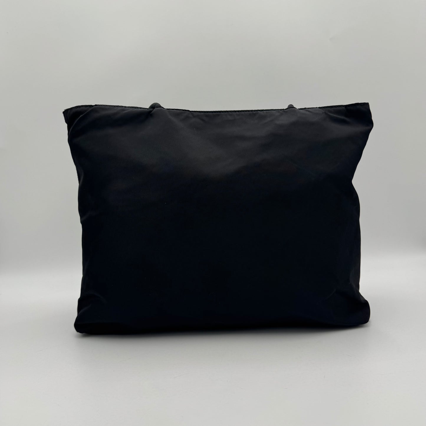 Prada Black Nylon Large Open Tote