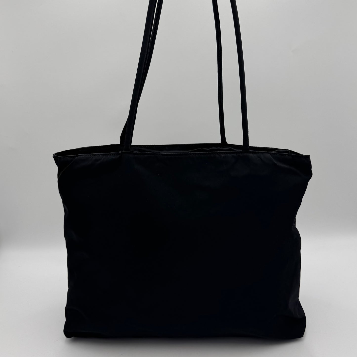 Prada Black Nylon Large Open Tote